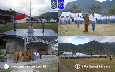AMANAT WAKA KURIKULUM DALAM UPACARA BENDERA FOKUS AKADEMIK DI TENGAH PERAYAAN IDUL ADHA