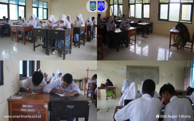 PELAKSANAAN PTS/STS HARI KE-2 DI SMA NEGERI 1 MONTA